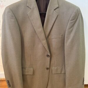 Classic Men's Blazer in Olive/Beige